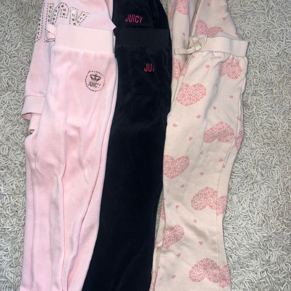 Juicy Couture Velour Pants Trio